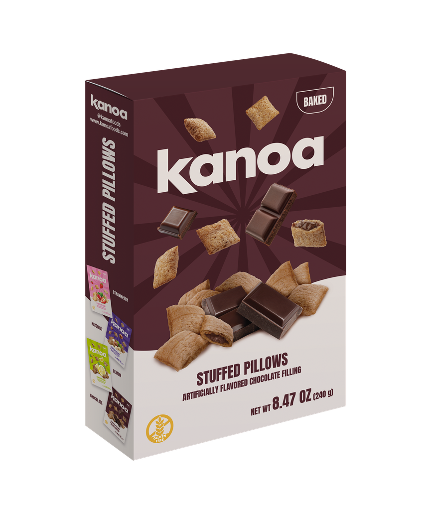 [643556762895] Kanoa® Stuffed Pillows - Chocolate 8.47oz (240g)