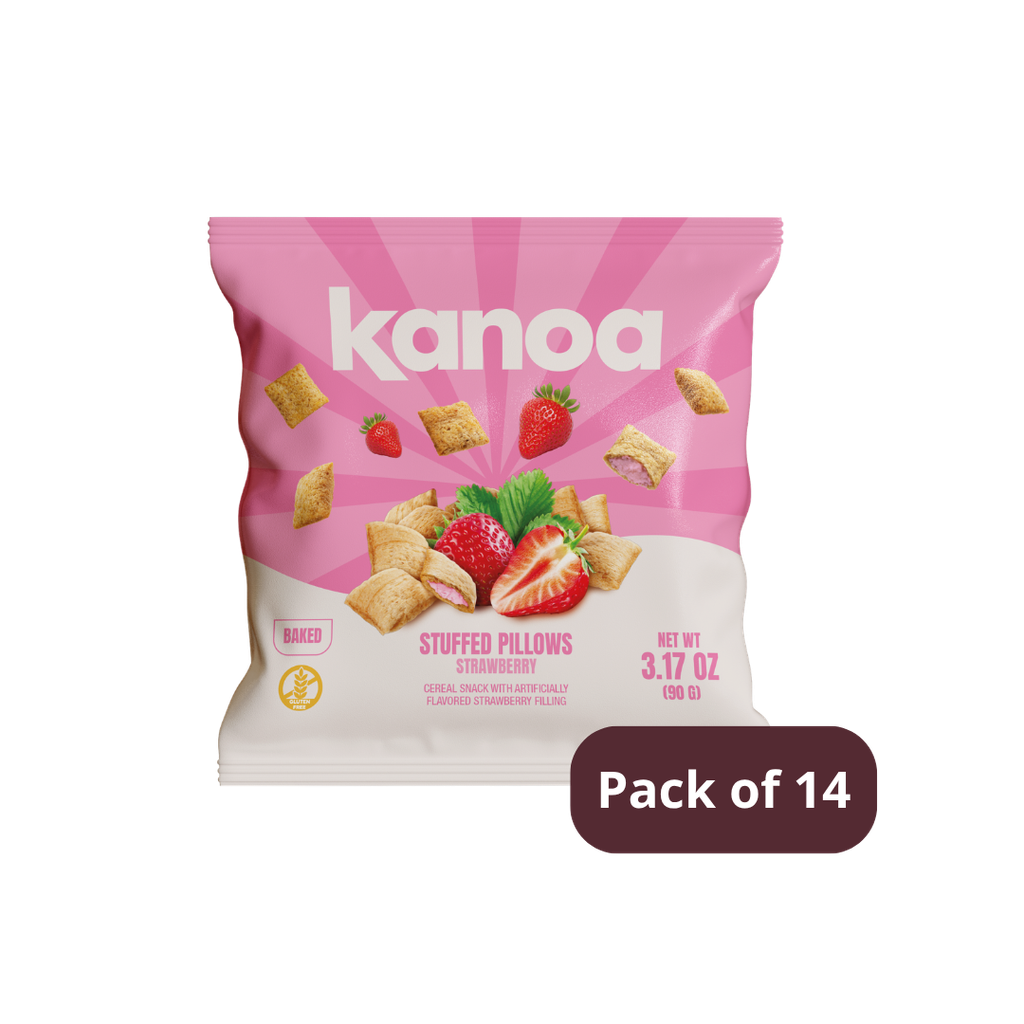 Kanoa® Stuffed Pillows - Strawberry 3.17oz (90g) x 14 (Case)