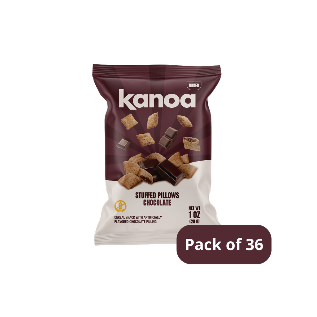 Kanoa® Stuffed Pillows - Chocolate 1oz (28g) Case of 36