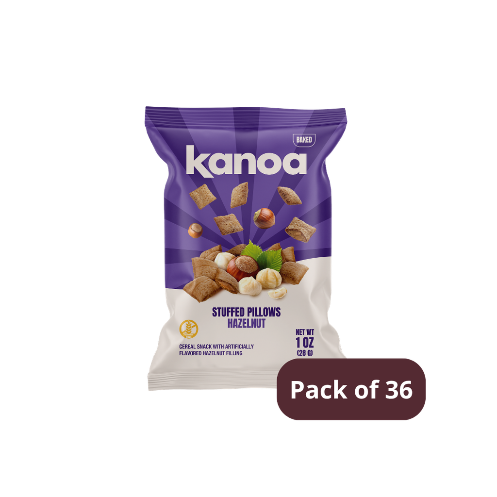 Kanoa® Stuffed Pillows - Hazelnut 1oz (28g) Case of 36