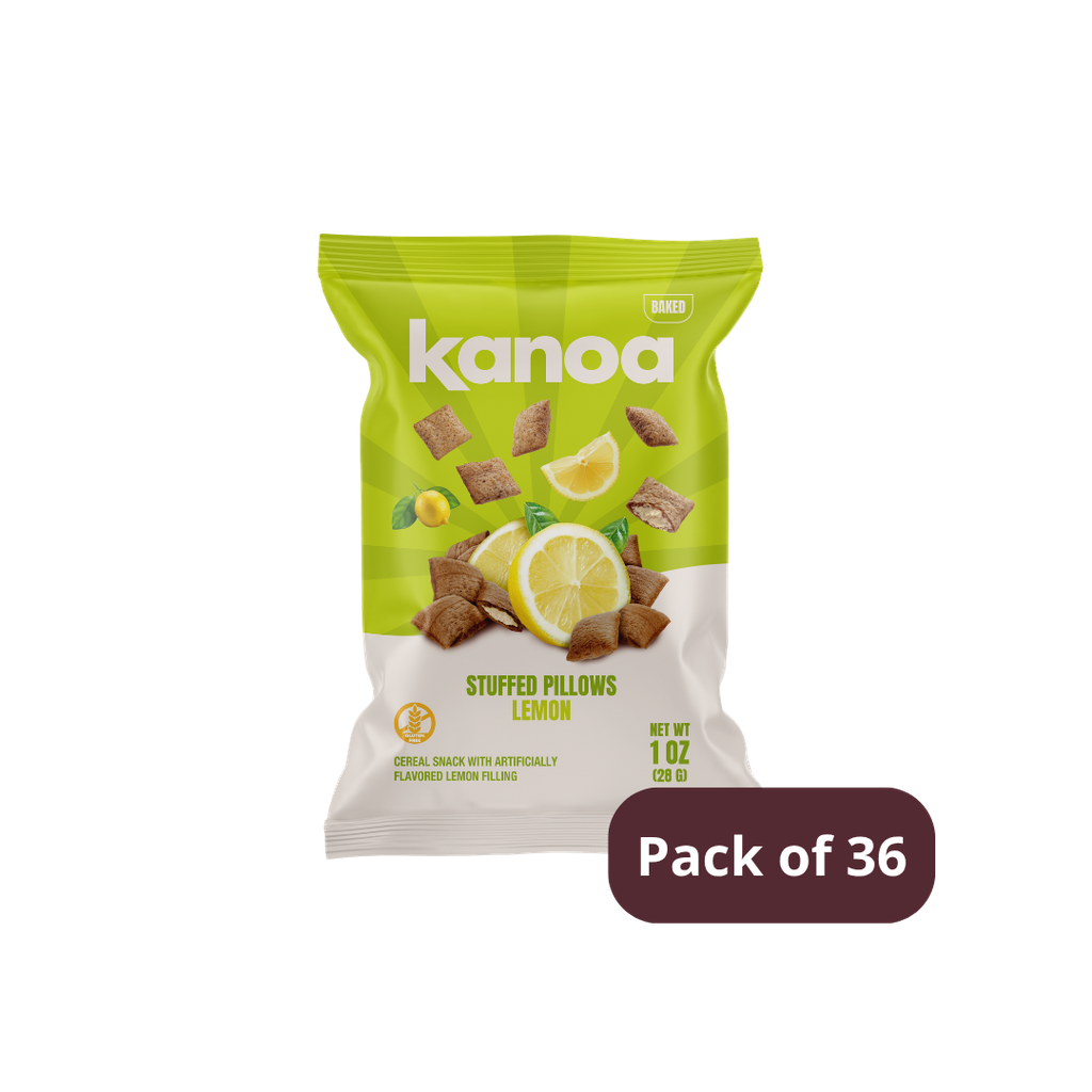 Kanoa® Stuffed Pillows - Lemon 1oz (28g) Case of 36