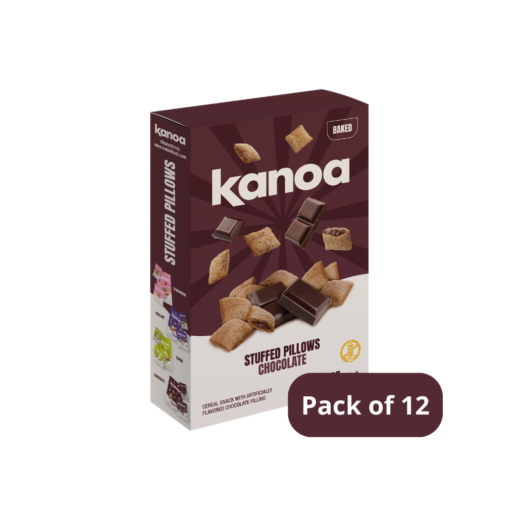 Kanoa® Stuffed Pillows - Chocolate 8.47oz (240g) x 12